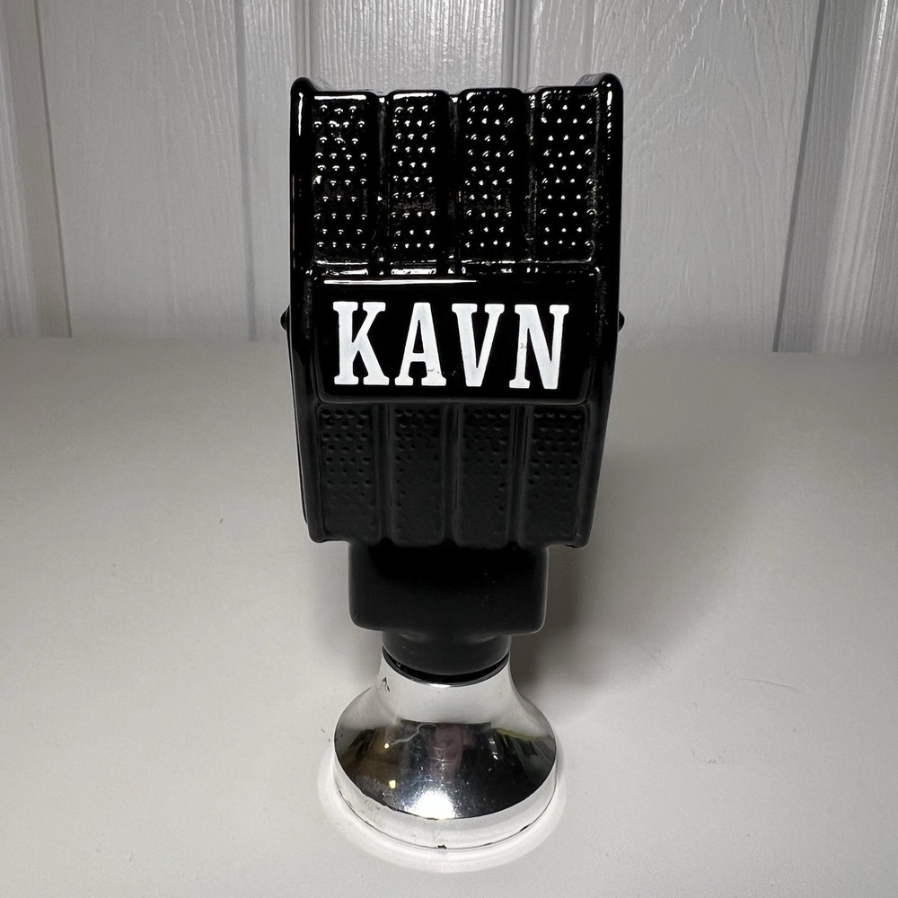 vintage Avon "On the Air" KAVN microphone aftershave bottle